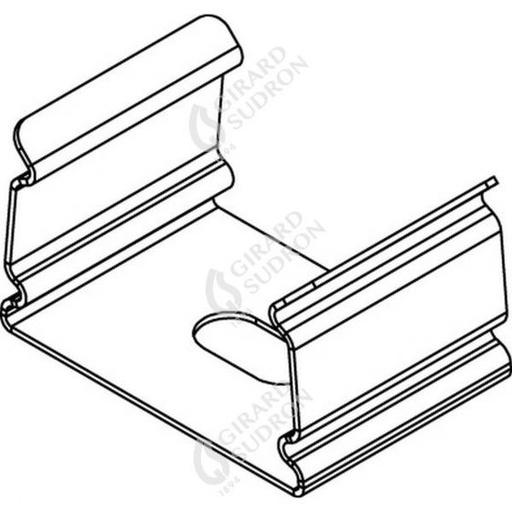 [GS164429] Patte de fixation pour profile alu 17x15.5 164429