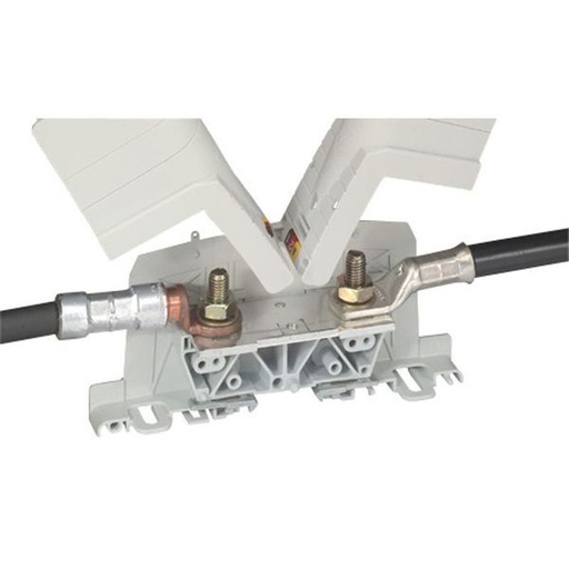 [LEG039014] Bloc Jonction Puissances Aluminium Ou Cuivre Équipé Plage-Pl legrand 039014