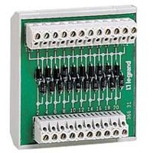 [LEG036631] Module 20 Diodes Cathode Tete Beche legrand 036631