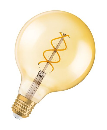 [OSR092136] LED 1906 glob25 fil spiral gold E27 5w 250lm - 092136