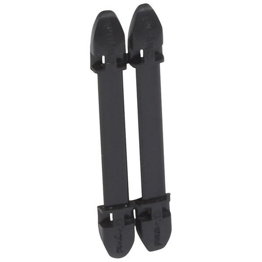 [LEG038450] Porte-Repères Noir Duplix 7 Caractères legrand 038450