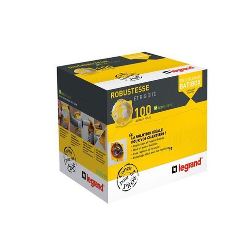 [LEG080012] Distributeur De 100 Boîtes Ecobatibox Profondeur 40Mm legrand 080012