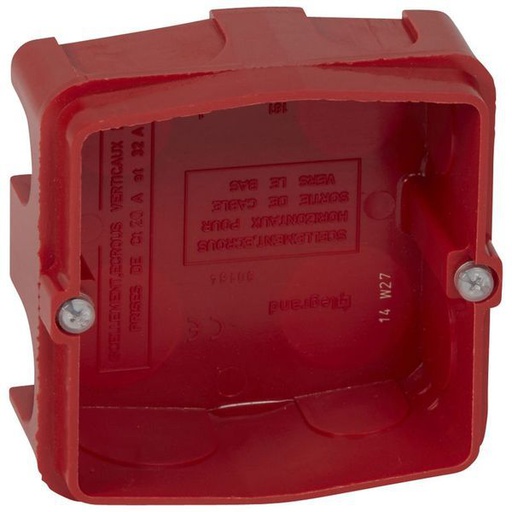 [LEG080184] Boîte Batibox Maçonnerie Pour Prise 20A Et 32A 1 Poste Pro legrand 080184