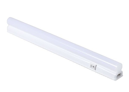 [OPT-5569] Tube Led T5 57 Cm, 8W/220V, Plastique Mat 4000K Avec Interrupteur 5569