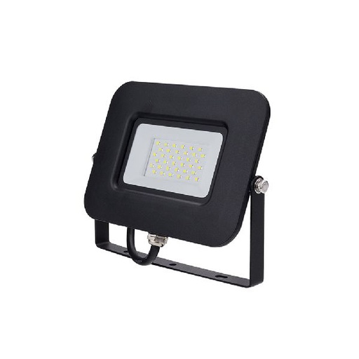 [OPT-5887] Projecteur Led Smd Noir Epistar 30W Ac170-265V 150° Ip65 4500K 70Cm Cable 5887