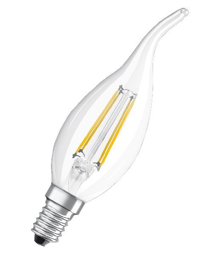 [OSR590250] Osram LED FIL CLBA40 Claire 827 E14 4W 470lm Verre Coup de vent - 590250