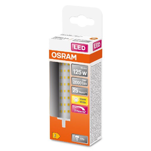 [OSR432550] LED SuperStar LINE 118 CL 125 dim 15W/827 R7S - 432550