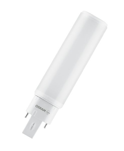 [OSR558502] Osram LED DULUX D 18 Dépolie G24d-2 770lm 840 7W Douille Rotative - 558502