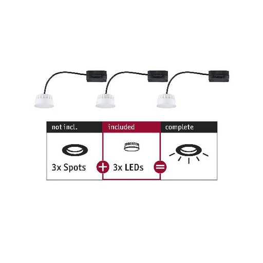 [PAU92472] ENC Choose 3 Coin non-grd 6W 470lm 2700K 230V 51mm