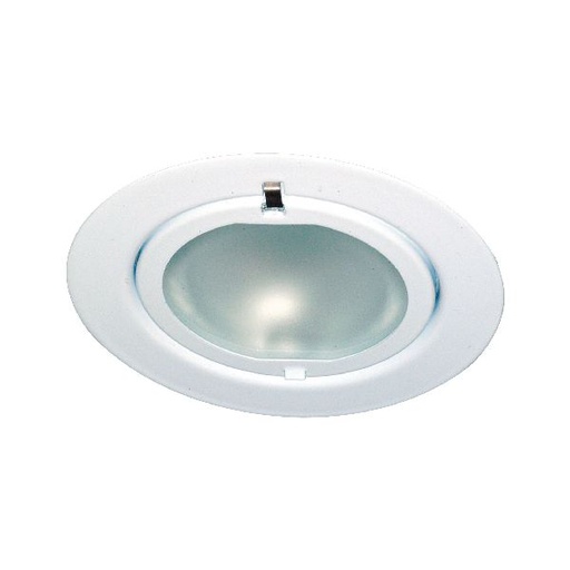 [PAU98466] Encastr. Meuble Klipp Klapp max.20W 12V G4 72mm Blanc/Tôle d´acier/Verre