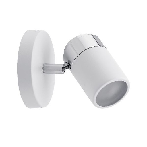 [PAU66710] Spots Zyli IP44 Max. 1x10W GU10 Blanc/chrome 230V métal