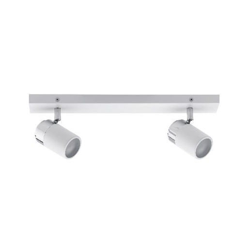 [PAU66711] Spots Zyli IP44 Max. 2x10W GU10 Blanc/chrome 230V métal