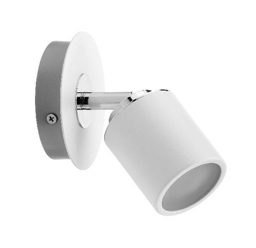 [PAU66717] Spots Tube IP44 Max. 1x10W GU10 Blanc/chrome 230V métal