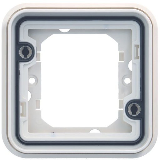 [HAG-WNA401B] Support simple étanche Cubyko pour montage encastré, IP55, Blanc WNA401B