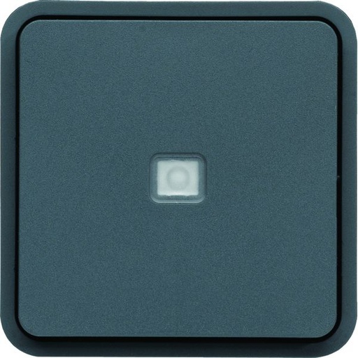[HAG-WNA023] cubyko Poussoir à fermeture 1F à voyant témoin associable gris IP55 WNA023