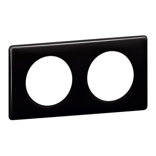 [LEG066682] Plaque 2P Noir legrand 066682