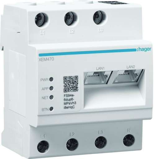 [HAG-XEM470] Witty flow Gestionnaire d'autoconsommation PV et de pilotage de 1-7 witty solar XEM470