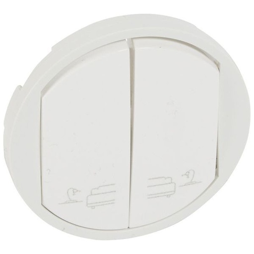 [LEG068191] Enjoliveur Commande Chevets Blanc legrand 068191