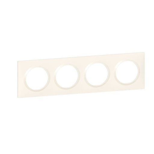 [LEG600904] Plaque Carrée Dooxie 4 Postes Finition Blanc Blister legrand 600904