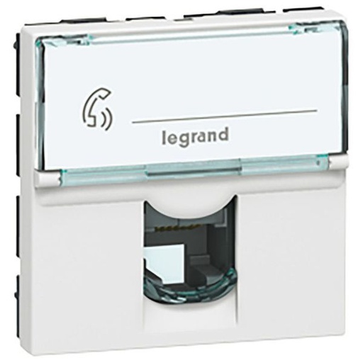 [LEG078732] Prise Rj 12 Mosaic 6 Contacts 2 Modules Blanc legrand 078732