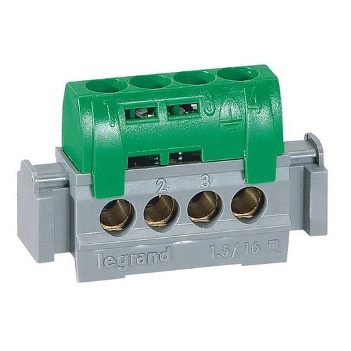 [LEG004830] Bornier De Terre Isole 4X16Mm2 legrand 004830