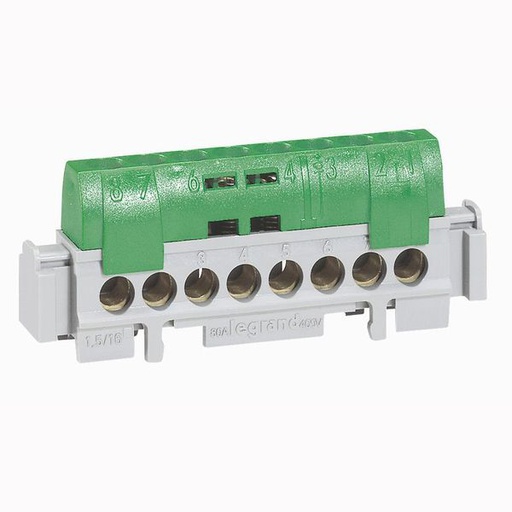 [LEG004835] Bornier De Répartition Isolé Ip2X Terres 1 Connexion 6 À 25M legrand 004835