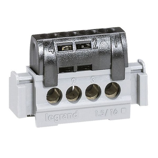 [LEG004850] Bornier De Répartition Isolé Ip2X Phase – 4X1,5Mm² À 16Mm² N legrand 004850