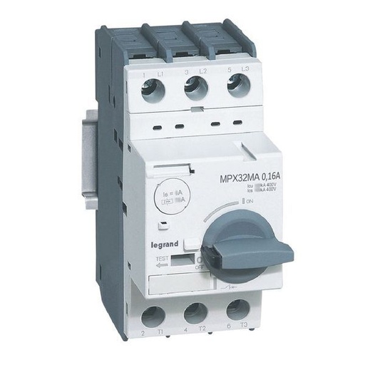 [LEG417340] Mpx 32Ma Disjoncteur Moteur Magnetique Seul 0.16A 100Ka legrand 417340