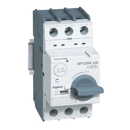[LEG417342] Mpx 32Ma Disjoncteur Moteur Magnetique Seul 0.4A 100Ka legrand 417342