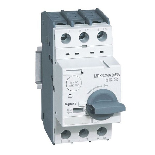[LEG417343] Mpx 32Ma Disjoncteur Moteur Magnetique Seul 0.63A 100Ka legrand 417343