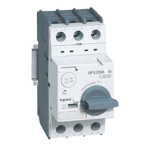 [LEG417348] Mpx 32Ma Disjoncteur Moteur Magnetique Seul 6.0A 100Ka legrand 417348