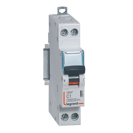 [LEG406861] Disjoncteur Dnx³ 4500 Vis/Vis U+N 230V~ 1A 6Ka Courb legrand 406861