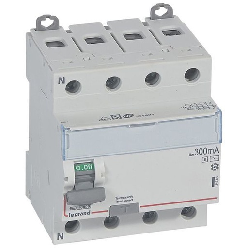 [LEG411668] Inter Diff Dx³-Id Vis/Vis Départ Bas 4P 400V~- 40A Typeac 30 legrand 411668