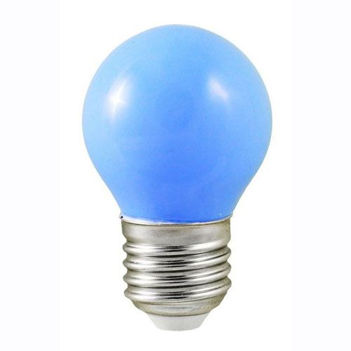 [L02453] LED sphérique E27 1W BLEU 230V - L02453