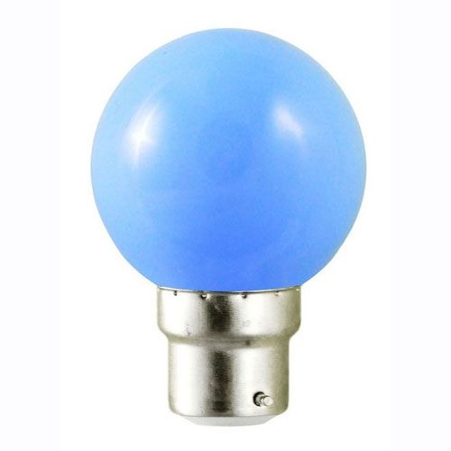 [L02462] LED sphérique B22 1W BLEU 230V - L02462