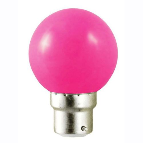 [L02465] LED sphérique B22 1W ROSE 230V - L02465