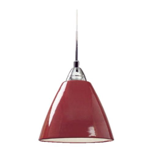 [NOR7316-11] Suspension E27 60W Metal Laqué rouge 230V IP20 CL2