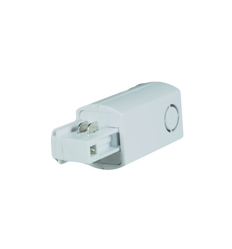 [RA230B-3] alim Embout 3 allumages blanc 250V accessoire rail