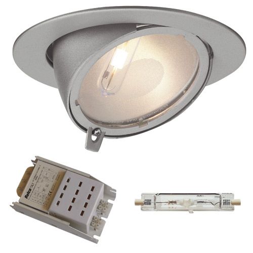 [XF8017-1KE] Kit Encastré Iodure blanc 70W platine électronique 230V