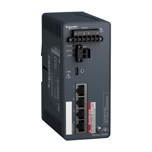 [SCHMCSESM043F23F0] Modicon Switch administré - 4 ports cuivre MCSESM043F23F0