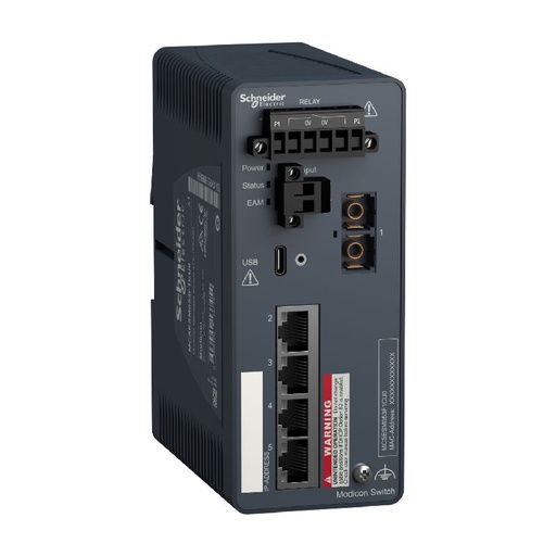 [SCHMCSESM053F1CU0] Modicon Switch administré - 4 ports cuivre et 1 po MCSESM053F1CU0