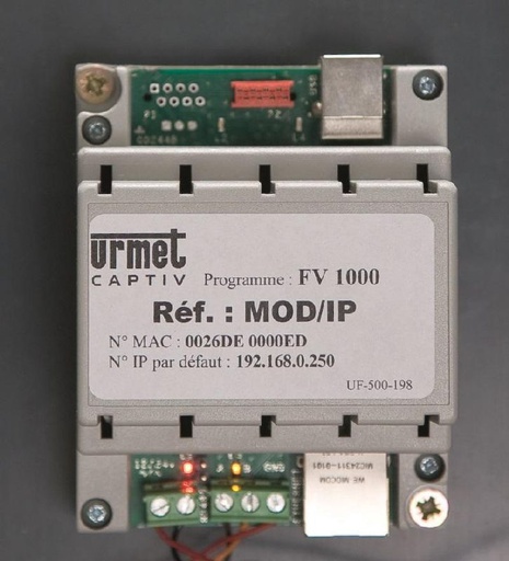 [URMMOD/IP] Module Ip Cv Urmet MOD/IP