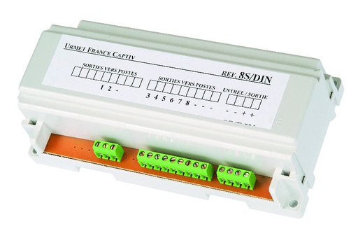 [URM8S/DIN] Boite Plastique Fix Din 8S Urmet 8S/DIN