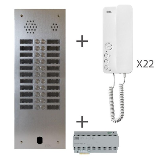 [URMKA83/222] Kit Audio 2R 22Bp 2 Voice Programme Urmet KA83/222