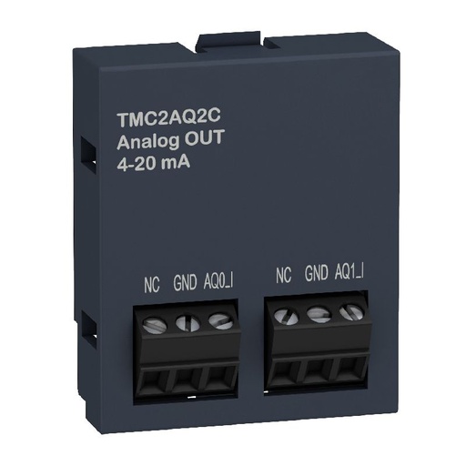 [SCHTMC2AQ2C] Modicon M221, cartouche 2 sorties analogiques, cou TMC2AQ2C