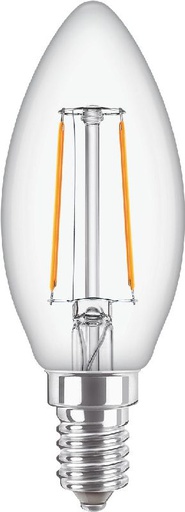 [PHI377578] CorePro LEDCandle Filament 2-25W E14 2700K Claire 377578 Philips