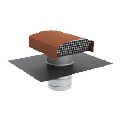 Metal tile roof cap ø160 - CTTM160