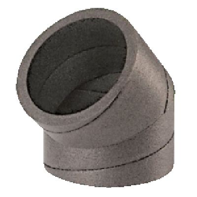 PE insulated elbow 45° ø125 - COUPE45125