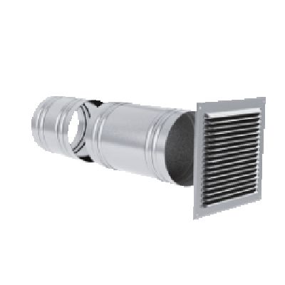 Stainless steel front air intake ø100 - PAFI100