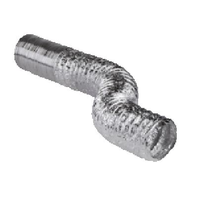 Conducto desnudo de aluminio flexible M0 ø125 largo 10m - 8010300261737
